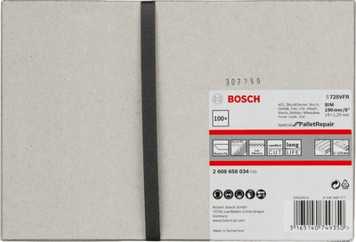 Set tehe sharrë sabre Bosch S725VFR, 225mm, 200 copë