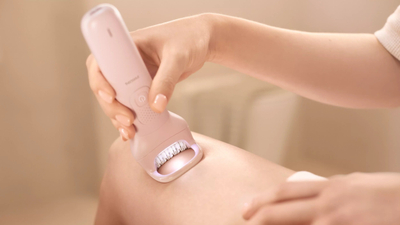 Epilator Philips Series 8000 BRE718/00, Wet &amp; Dry, pa kabëll, rozë