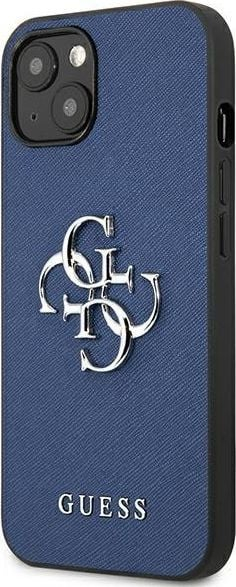 Mbulesë telefoni Guess Saffiano 4G GUHCP13SSA4GSBL, për iPhone 13 mini 5.4", hardcase, blu