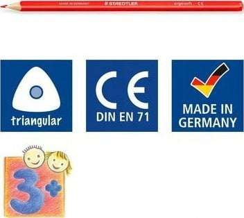 Lapsa me ngjyra STAEDTLER Ergosoft 157 M36, set 36 copë, kuti metalike, shumëngjyrëshe
