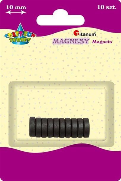 Magnet të rrumbullakët Titanum Craft-Fun, 5 mm, 10 copë