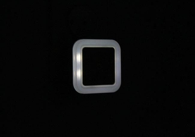 Ноќна ламба Гонга LED, со сензор за светлина, 110-240V, бела