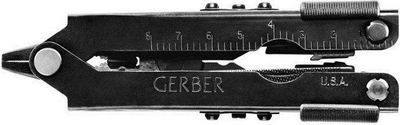 Multivepresor Gerber MP600 Bladeless, maje pinca të holla, pa teh thike, i zi