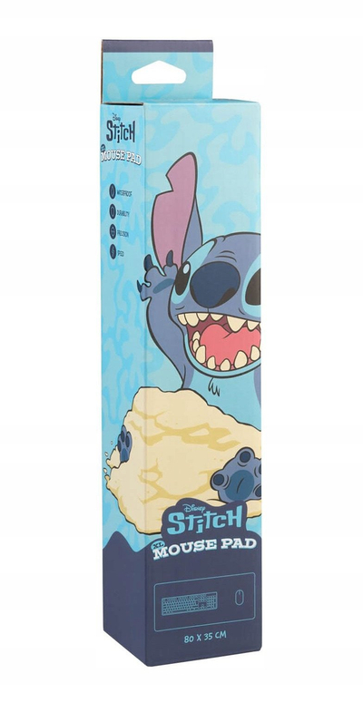 Mousepad Disney Stitch XL, sipërfaqe e madhe, bazë gome, shumëngjyrësh