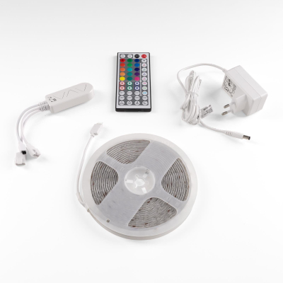 Shirit LED Avide TUYA, 5m, 16W RGB, IP65, i bardhë