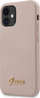 Guaskë telefoni Guess Liquid Silicone Script Logo, për iPhone 12 Mini, rozë