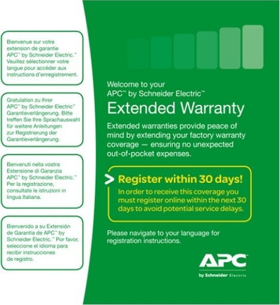 Garanci e zgjatme APC Extended Warranty, për UPS 3 kVA, 1 vit, përgjigje ditën tjetër të punës