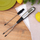 Термометар за кујна NAVA Kitchen Thermometer Skewer Grill Meat Fork, LCD екран, не'рѓосувачки челик, црно и сребрено