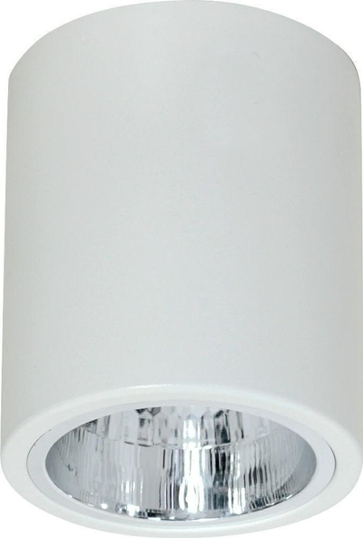 Lampë tavani Luminex Downlight, plafon sipërfaqësor 12.5 cm, E27, e bardhë