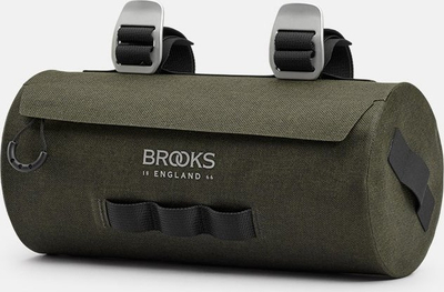 Çantë timoni Brooks Scape Handlebar Pouch, 3L, e papërshkueshme nga uji, jeshile mud