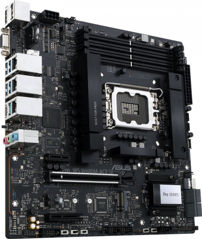 Pllakë amë ASUS PRO WS W680M-ACE SE, Intel W680, Socket 1700, 4 slota, Micro ATX
