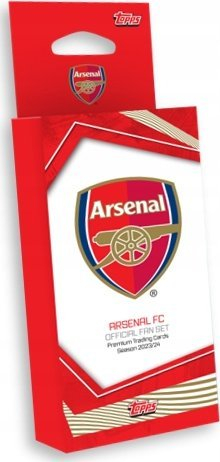 Set letra koleksionuese Topps Arsenal FC Fan Set, sezon 2023/24, premium, e kuqe
