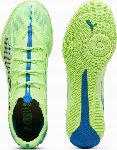Këpucë futbolli për salle Puma Ultra 5 Pro Court M 107888-03, për meshkuj, të gjelbra