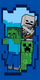 Peshqir plazhi Minecraft Watch Out, 70x140 cm, pambuk, blu
