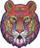 Puzzle druri PuzzleOK Majestic Tiger, 66 pjesë, format A4, shumëngjyrësh