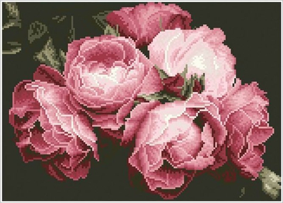 Set pikturë me diamante DIAMOND DOTZ Vintage Roses, motiv trëndafila vintage, për të rritur