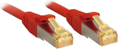 Kabllo rrjeti Lindy, RJ45 - RJ45, cat.7, 0.3 m, e kuqe