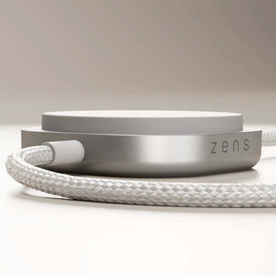 Кабел за полнење Zens USB C Pro 2, USB C во USB C, 1.5 m, сребрена