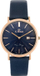 Orë për meshkuj G.Rossi 10853A-6F3, quartz, rrip lëkure, blu