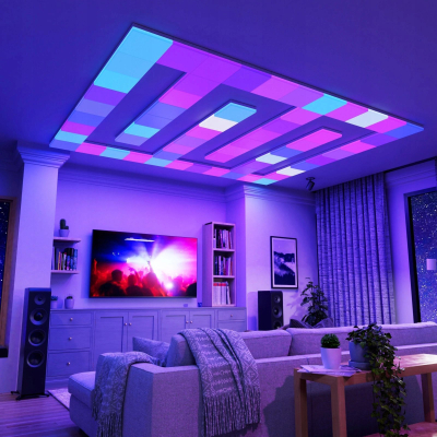 Интелигентен тавански светлечки елемент Nanoleaf Skylight NF083K02 3SL, Wi-Fi, RGBW, бел
