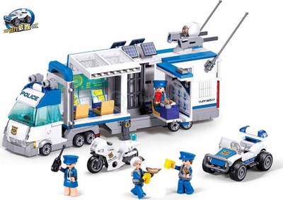 Lodër me tulla Sluban Metropolis Police M38-B1219, 510 pjesë, 4 minifigura, shumëngjyrëshe