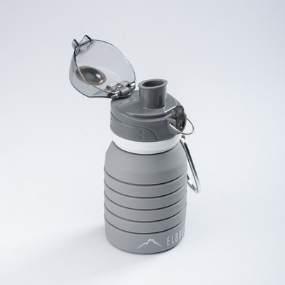 Shishe uji Elbrus Antila, 500 ml, silikon i palosshëm, gri