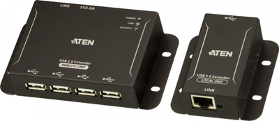Zgjatues USB Aten 4 Port, USB 2.0, CAT 5 deri 50m, i zi
