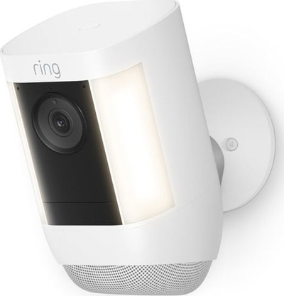 Kamerë sigurie Ring Spotlight Cam Pro me bateri, Wi-Fi, 1080p HDR, e bardhë