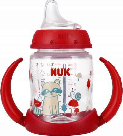 Shishe për bebe NUK 150ml, 6-18 muaj, e kuqe
