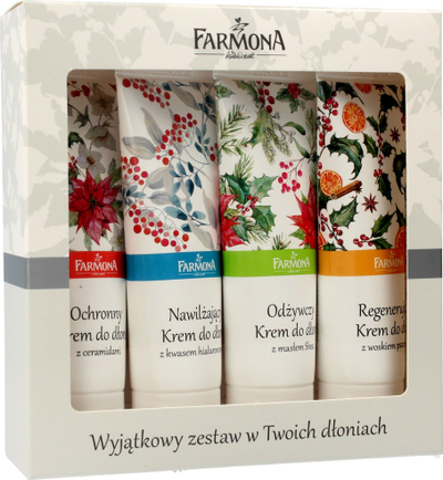 Set krem duarsh Farmona, 4x50 ml, ceramide dhe acid hialuronik