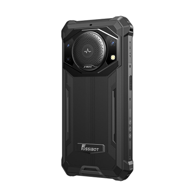 Telefoni i fortë FOSSiBOT F101P, 4GB RAM 64GB, bateri 10600mAh, IP68 IP69, i zi