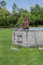 Pishinë kornizë Bestway Power Steel Swim Vista II, ovale 4.88 x 3.05 x 1.07 m, filtër rëre, gri