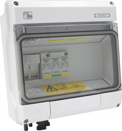 Kuti lidhëse fotovoltaike Hensel KV PV DC2 B 600001C, Type 2 DC, IP65, e bardhë