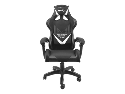 Karrige gaming Natec Fury Avenger L, ergonomike, e zezë dhe e bardhë