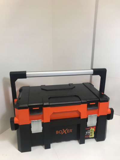 Kuti veglash Boxer Toolbox, cilësi profesionale, plastike, portokalli