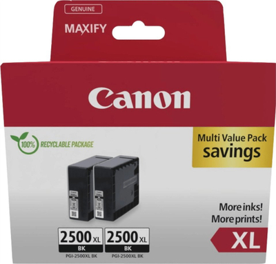 Patronë boje Canon PGI-2500XL, set 2 copë, i zi