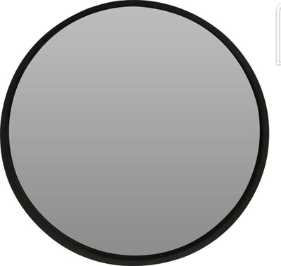 Pasqyrë dekorative rrethore Mirror Round Shape 40 cm, me kornizë të zezë