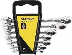 Set çelësash me mekanizëm Stanley, 12 copë, 7-12 mm, çelik krom vanadium, ngjyrë argjendtë