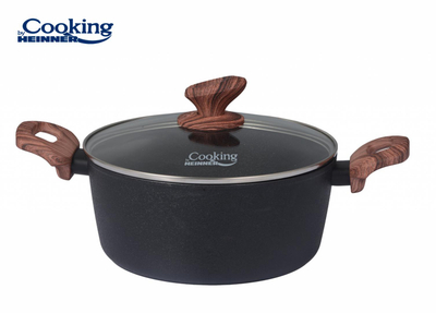 Set gatimi Cooking by Heinner Malta, 5 pjesë, alumin, i zi