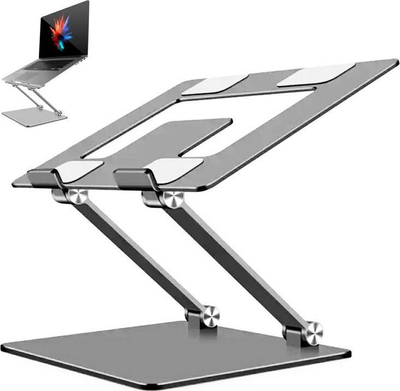 Mbajtëse laptopi Daalo Aptel, metal, e rregullueshme, e zezë