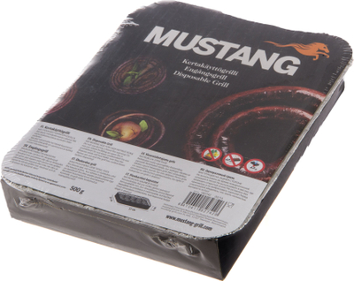 Skarë njëpërdorimshe Mustang Disposable Grill, 22 x 27 cm, 500 g, e zezë