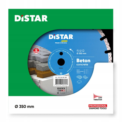 Disk diamanti Distar 1A1RSS C1 HIT Beton, 350 mm, 25.4 mm, gri
