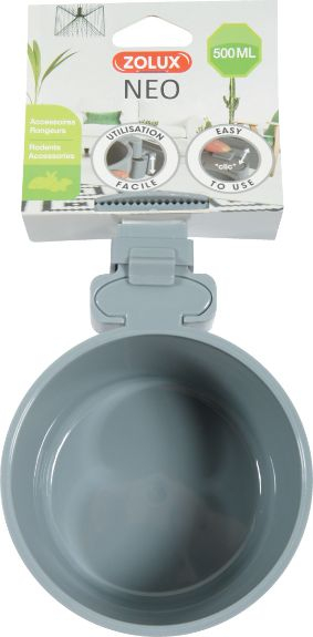 Tas plastike Zolux Neo, 9.5cm, gri