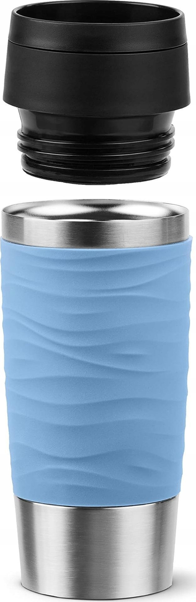 Termus Emsa Travel Mug Classic Wave, 0.36L, 4 orë i ngrohtë 8 orë i ftohtë, gri