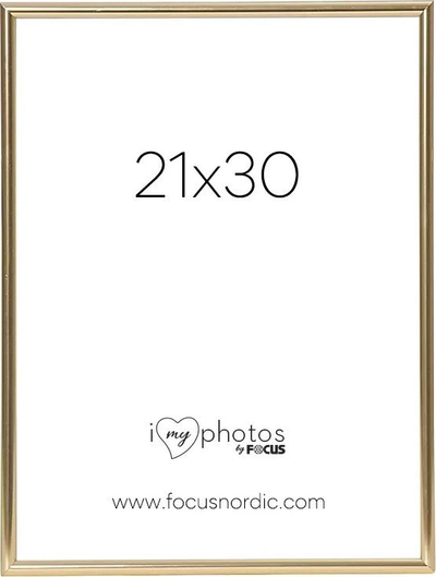 Kornizë foto Focus Frame Can Can, 21x30 cm, metal, ngjyrë ari