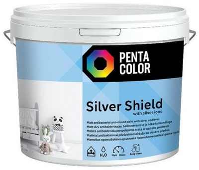 Bojë murale Pentacolor Silver Shield, 3L, e bardhë - 1