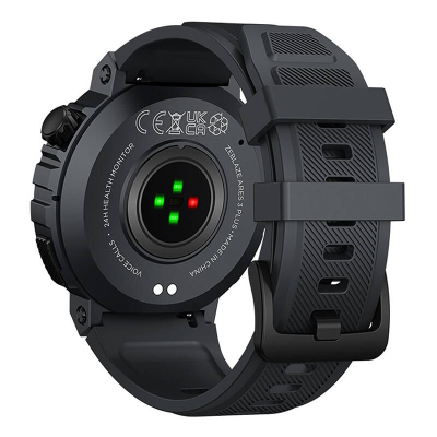 Smartwatch Zeblaze Ares 3 Plus, 1.43" AMOLED, thirrje zanore, i zi