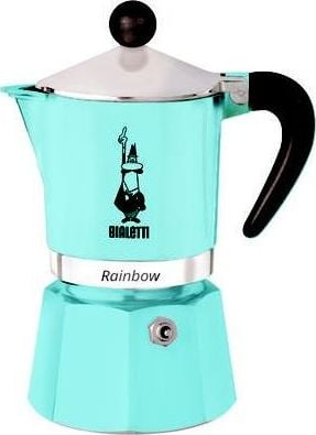 Xhezve moka Bialetti Rainbow 5043, 6 filxhanë, 300 ml, e kaltër