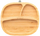 Pjatë fëmijësh Eco Rascals Toddler Plate, bambu, me 3 ndarje, gri bezhë