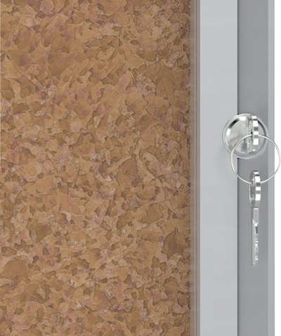 Kasetë njoftimesh Nobo Premium Plus 1902561, murale, tapet kork për 4x A4, me xham